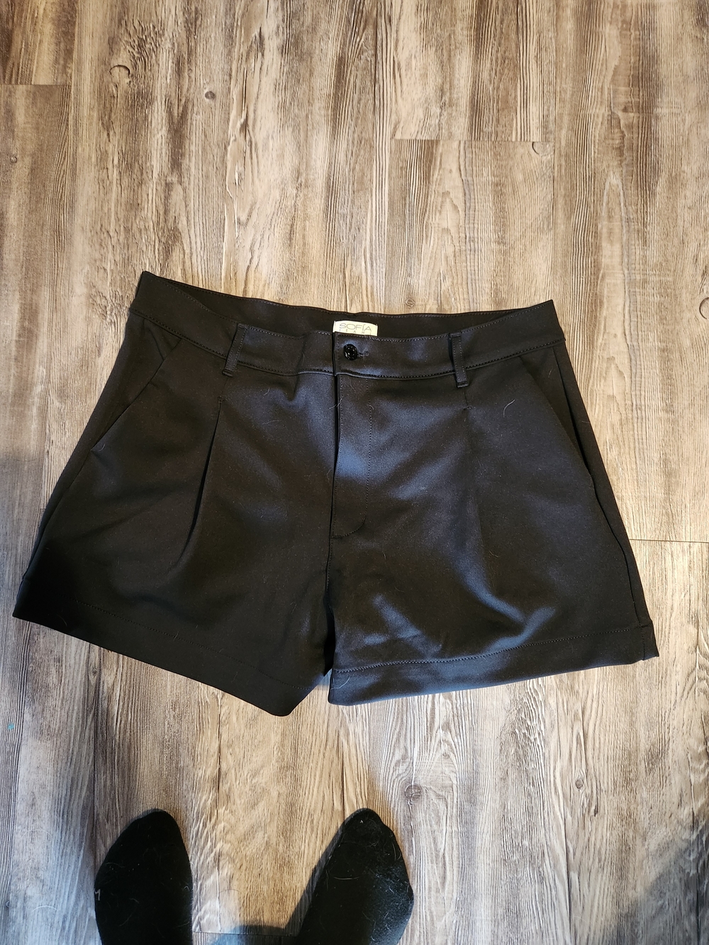 sofia by sofia vergara Black Tailored Bermuda Shorts